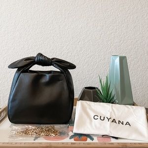 NWOT Cuyana Mini Bow Bag in Black
